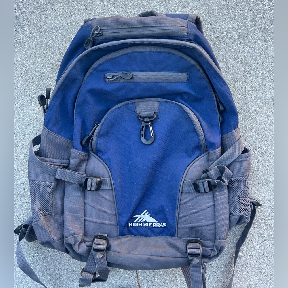 High Sierra Blue and Gray Backpack